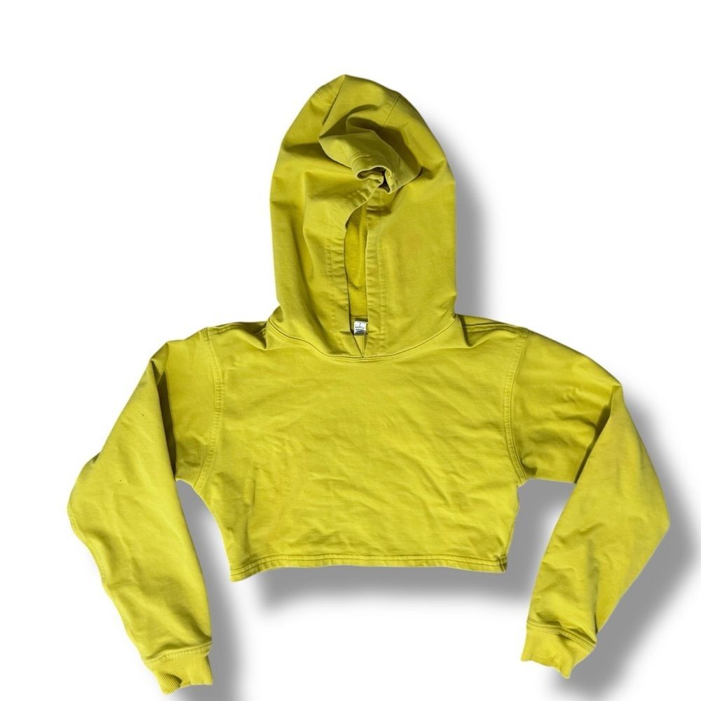 Lululemon All Yours Cropped Hoodie Neon Relaxed Fit Athleisure Women’s Size 2